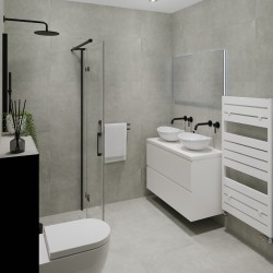 Minimalistisch Modern Badkamer 180x220 cm